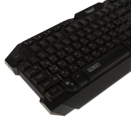 Kumo Fallen 2 K56 keyboard, game, wired, membrane, 114 keys, USB, subvy, black-2