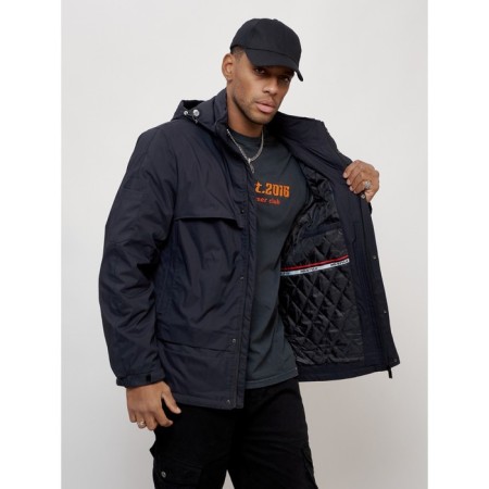 Sports male jacket, size 56, dark blue color-8