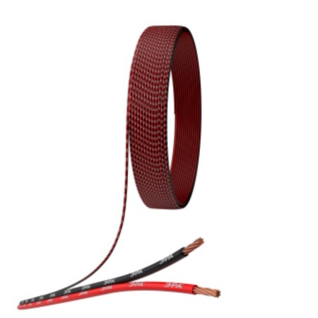 Acoustic cable era 2x0.5 mm2 red-black, 100m