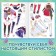 Reusable stickers of dressing “Fantasy chan”, A5, anime