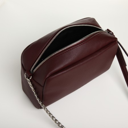 Women's bag with lightning, burgundy color-3