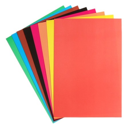 Cardboard two -sided A4, 8 sheets, 8 colors, coated 230 g/m2, cellulose-1