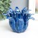Ceramics candlestick per 1 candle of "rugula "d-4.2 cm blue 14x13x9 cm