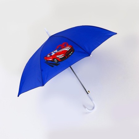 Umbrella children's semi -automatic "Red Machine", d = 70 cm-2