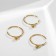 Piercing in the nose "Ball", d = 8 mm, set 25 pcs., Color gold