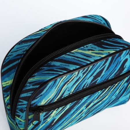 Lightning cosmetic bag, blue/turquoise color-2