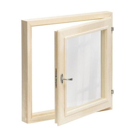 Window, 50 × 50cm, double glass of linden-3