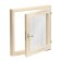 Window, 50 × 50cm, double glass of linden
