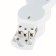 Plastic outlet, Quick Fix, 4 nests with/s curtains 3680W 16a ip20 white 32020 5