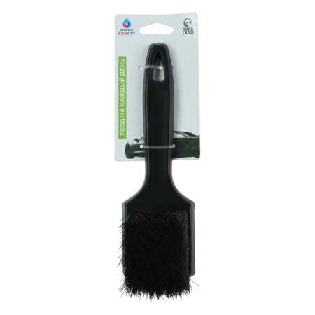 Wheel washing brush, medium stiffness pile, 20 cm, black-3