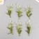 Artificial plant for creativity "Flowers with sharp leaves" set of 6 pcs 11.5 cm