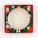 Box for Makarun with low sides "New Year's luxury", wreath, 11x 11x 3 cm, New Year