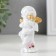 Polystone souvenir "Snowthrough angel with golden wings" mix 8x4.7x3 cm