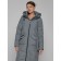 Coat insulated winter female, size 44, color gray color