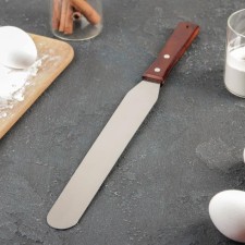 A blade-tank with a wooden handle, straight, 37.5 cm, working part 25 cm