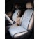 Kittle Kittle Kitchers for the Front seats universal Airline "Alcantara", 2 objects, color gray color