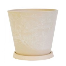 Pot for flowers and plants with a pallet, 3l sand 18x18x20cm