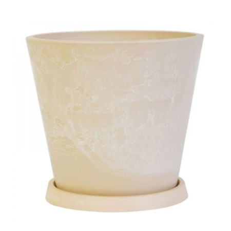 Pot for flowers and plants with a pallet, 3l sand 18x18x20cm