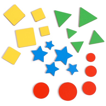 Didactic material "Geometric figures. More less"-4