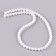Beads made of natural stone "White Agat" set 58 pcs., Size 1 pc. - 6 mm