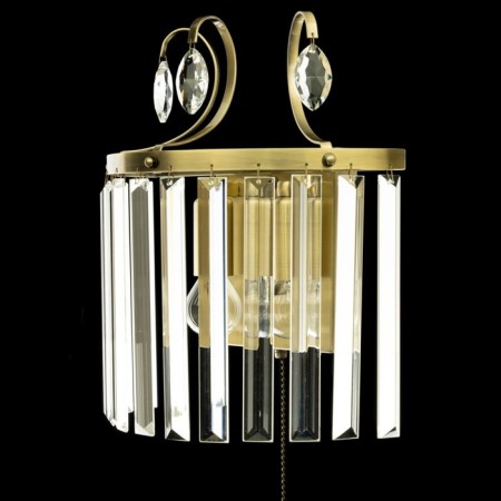Lamp Citilux "Inga" CL335323, 25x30.5 cm, 2x60W, E14, brown color-12