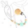 Holder for the nipple - dummies "Baby of Nature", silicone, beige/mint color