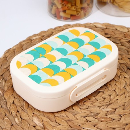 Lunch-Box with the decor "Geometry", 980 ml, 18 × 13 × 5 cm