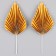 Pen's set for decoration, set 2 pcs, color gold