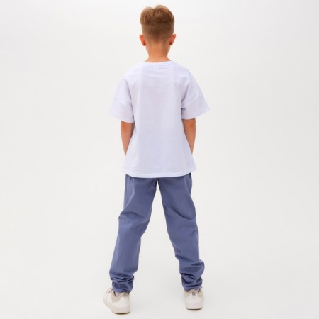Pants for the boy Minaku: Cotton Collection Blue Blue, Height 104-2