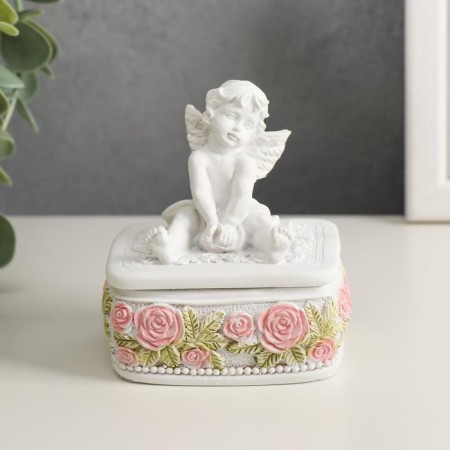 Polystone box "Snowty Angel" MIX 9x6.1x6.7 cm-1