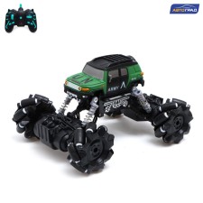 Army radio -controlled jeep, 4WD, drift, works on the battery, green color