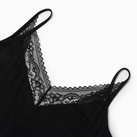 Night shirt female, black color, size 46-4
