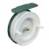 Inertial coil, metal plastic, diameter 6.5 cm, white-green color, 701