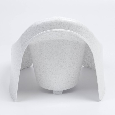 Children's pot, white marble color-3