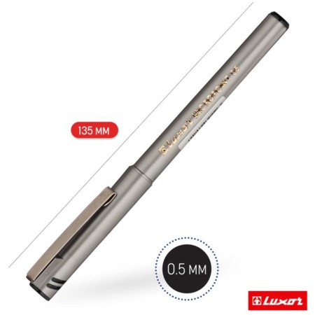 Capillary pen Luxor Micropoint, node 0.5 mm, ink black, disposable-3