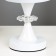 Nessa table lamp E27 40W white 14.5x14.5x28 cm Risalux