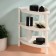 Organizer for storing cosmetics, corner, 3 sections, 28 × 19.5 × 29 cm, white