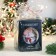 Christmas ball D-7 cm "Winter romance" manual painting, white