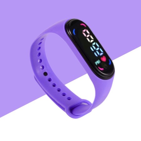 Watch of washing electronic, purple