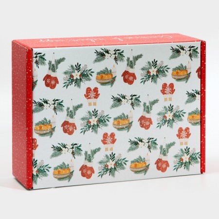 Folding box "Hugge", 30.7 x 22 x 9.5 cm, New Year-4