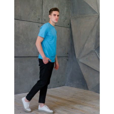 Male T -shirt, size 58, turquoise color-5