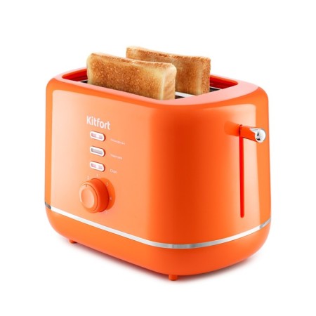 Toster KitFort KT-2050-4, 850 W, 7 fry modes, 2 toasts, orange