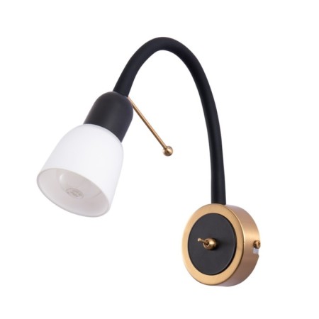 Sconces Arte Lamp Letura A7009AP-1BK, E14, 40 W, 9x7x25 cm, black-1