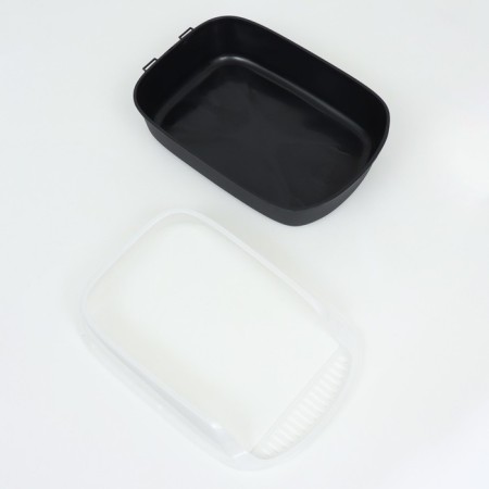 Toilet with side, 50x35x18 cm, black-9
