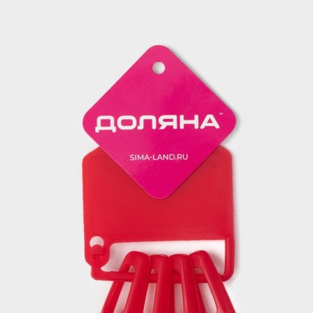 A set of kitchen supplies of the Dolyan Rainbow, 30 cm, 4 objects, red color-6