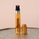 Perfume atomizer, with a spray, 8 ml, golden color