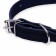 Collar of a single-layer leather, 45 x 2 cm, Osh 25-35 cm, blue