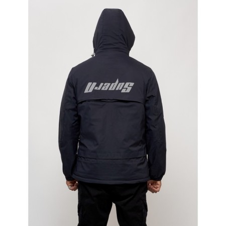 Sports male jacket, size 54, dark blue color-9