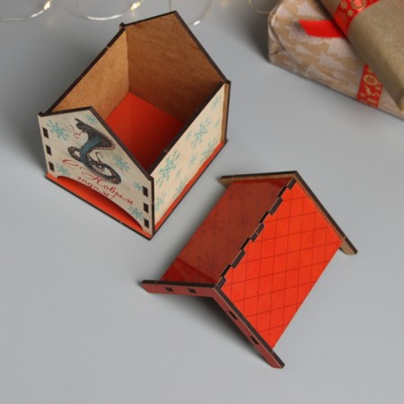 New Year's tea house "Snake. New Year" 10.5x9.5x12 cm-4