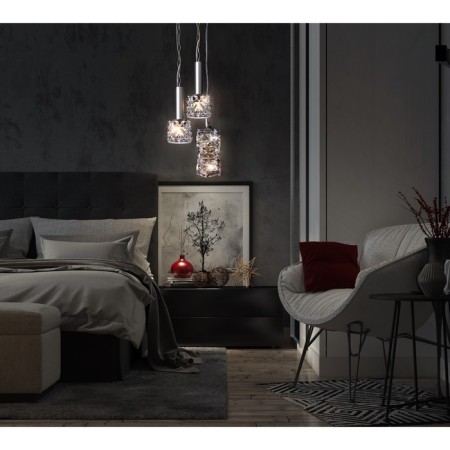 Suspended lamp Maytoni Mod124PL-L3CH3K, 1XLED, 3W, 12x12x89 cm, 200lm, chromium color-6